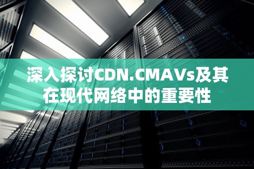 深入探讨CDN.CMAVs及其在现代网络中的重要性