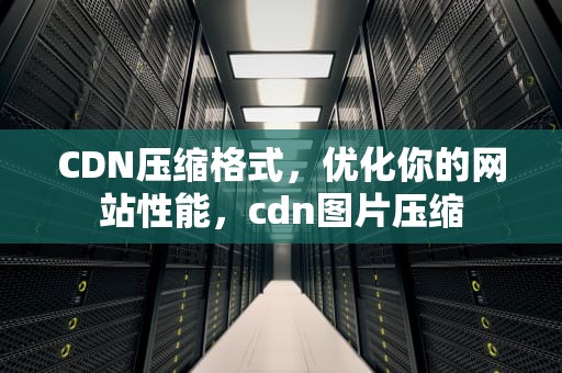 CDN压缩格式，优化你的网站性能，cdn图片压缩