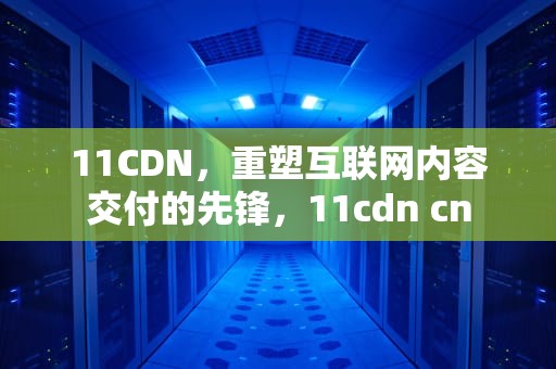 11CDN，重塑互联网内容交付的先锋，11cdn cn