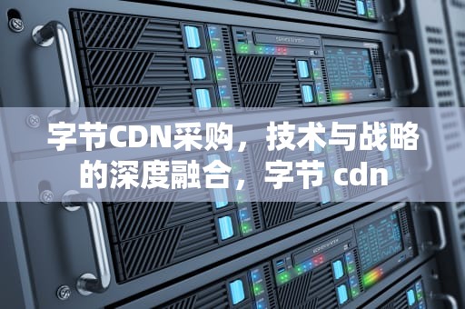 字节CDN采购，技术与战略的深度融合，字节 cdn