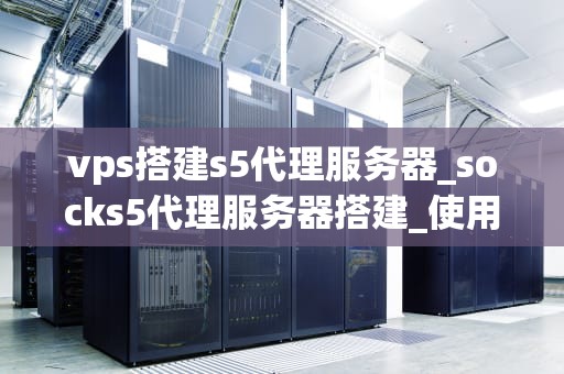 vps搭建s5代理服务器_socks5代理服务器搭建_使用VPS搭建S5代理服务器的详细指南