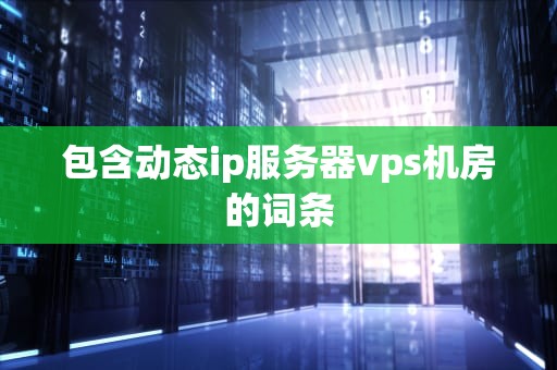 包含动态ip服务器vps机房的词条