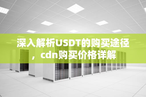 深入解析USDT的购买途径，cdn购买价格详解