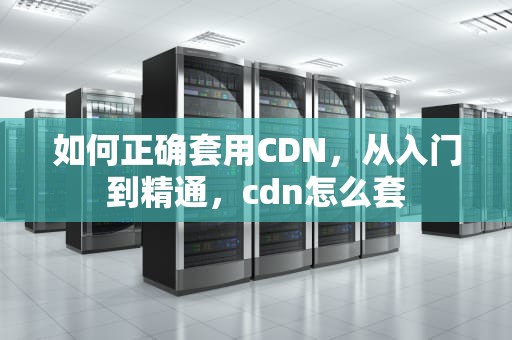 如何正确套用CDN，从入门到精通，cdn怎么套