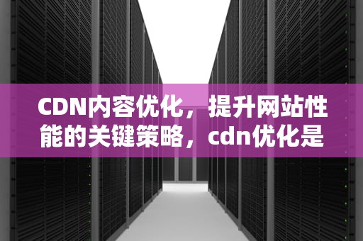 CDN内容优化，提升网站性能的关键策略，cdn优化是什么意思