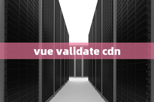 vue validate cdn