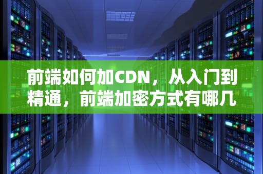 前端如何加CDN，从入门到精通，前端加密方式有哪几种