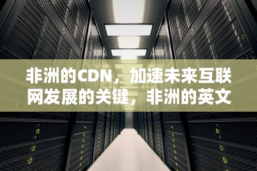 非洲的CDN，加速未来互联网发展的关键，非洲的英文