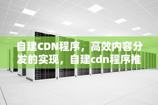 自建CDN程序，高效内容分发的实现，自建cdn程序推荐