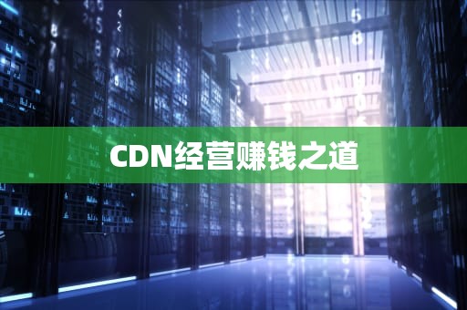 CDN经营赚钱之道