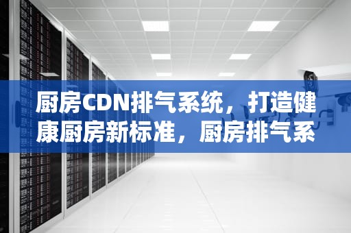 厨房CDN排气系统，打造健康厨房新标准，厨房排气系统