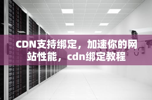 CDN支持绑定，加速你的网站性能，cdn绑定教程