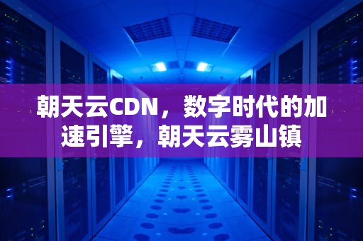 朝天云CDN，数字时代的加速引擎，朝天云雾山镇