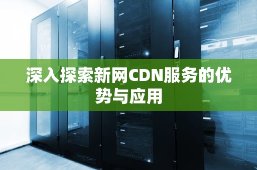 深入探索新网CDN服务的优势与应用