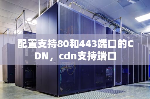 配置支持80和443端口的CDN，cdn支持端口