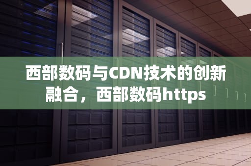 西部数码与CDN技术的创新融合，西部数码https