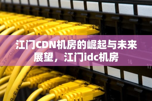 江门CDN机房的崛起与未来展望，江门idc机房