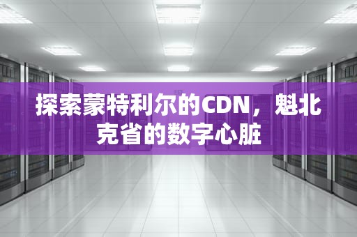 探索蒙特利尔的CDN，魁北克省的数字心脏