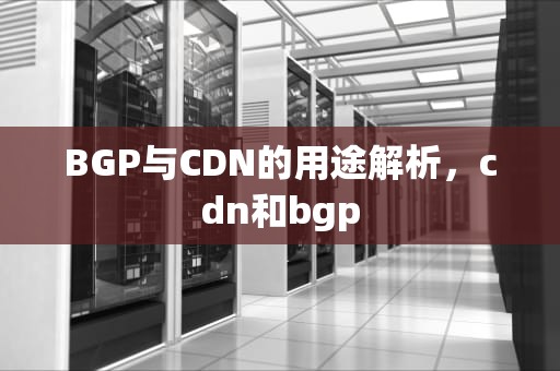 BGP与CDN的用途解析，cdn和bgp