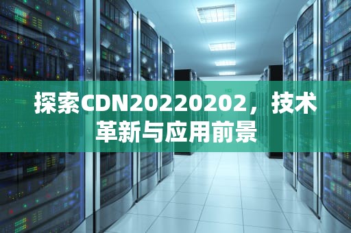探索CDN20220202，技术革新与应用前景