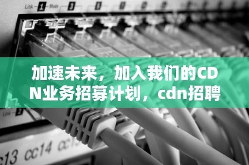 加速未来，加入我们的CDN业务招募计划，cdn招聘