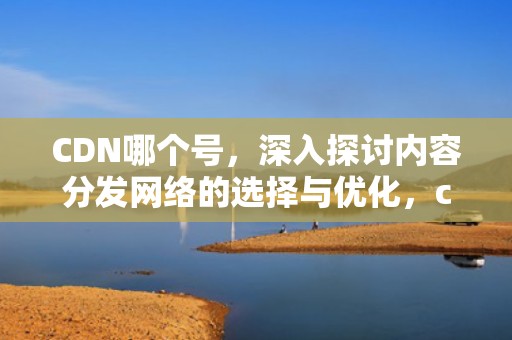 CDN哪个号，深入探讨内容分发网络的选择与优化，cdn哪个好