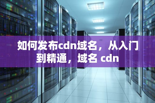 如何发布cdn域名，从入门到精通，域名 cdn