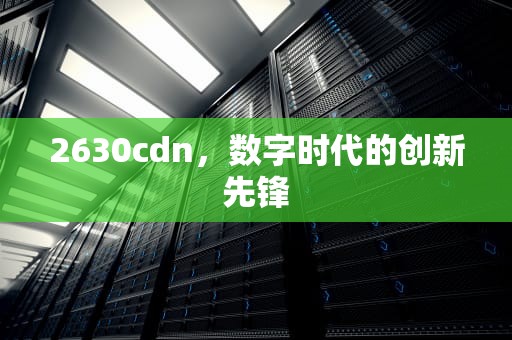 2630cdn，数字时代的创新先锋