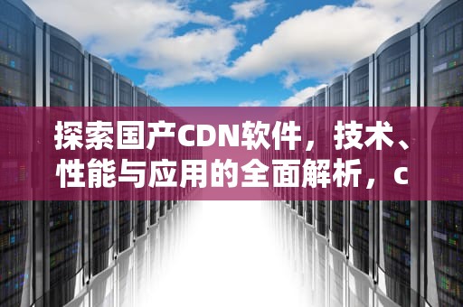 探索国产CDN软件，技术、性能与应用的全面解析，cdn 国内