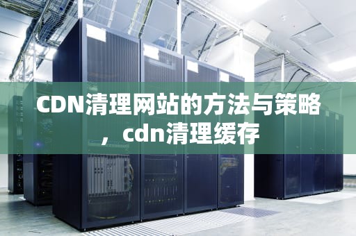 CDN清理网站的方法与策略，cdn清理缓存