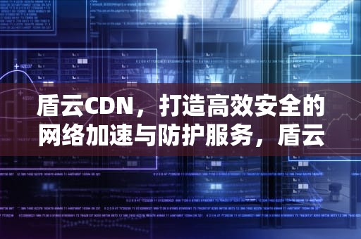 盾云CDN，打造高效安全的网络加速与防护服务，盾云播放器