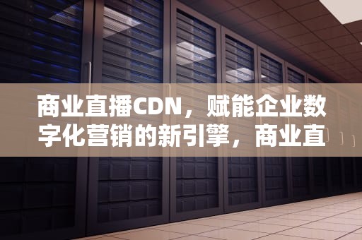 商业直播CDN，赋能企业数字化营销的新引擎，商业直播是什么