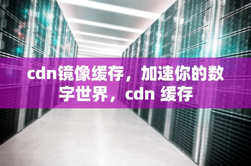 cdn镜像缓存，加速你的数字世界，cdn 缓存