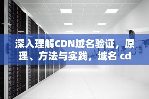 深入理解CDN域名验证，原理、方法与实践，域名 cdn
