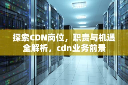 探索CDN岗位，职责与机遇全解析，cdn业务前景