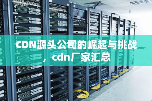CDN源头公司的崛起与挑战，cdn厂家汇总