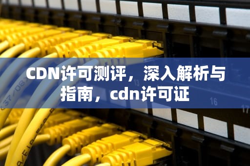 CDN许可测评，深入解析与指南，cdn许可证