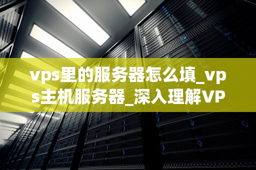 vps里的服务器怎么填_vps主机服务器_深入理解VPS服务器的填写与配置