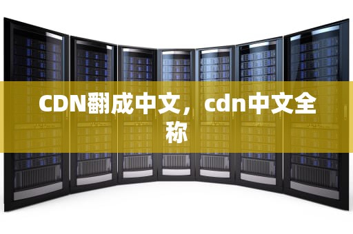 CDN翻成中文，cdn中文全称