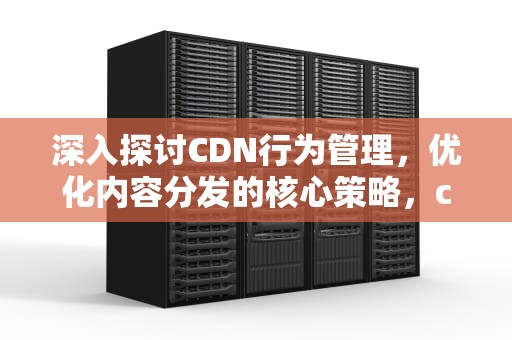 深入探讨CDN行为管理，优化内容分发的核心策略，cdn管理平台