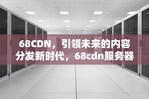 68CDN，引领未来的内容分发新时代，68cdn服务器