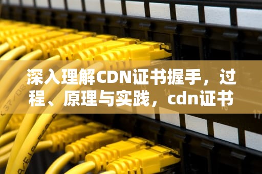 深入理解CDN证书握手，过程、原理与实践，cdn证书是什么
