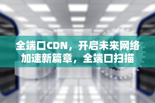 全端口CDN，开启未来网络加速新篇章，全端口扫描