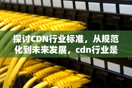 探讨CDN行业标准，从规范化到未来发展，cdn行业是什么意思