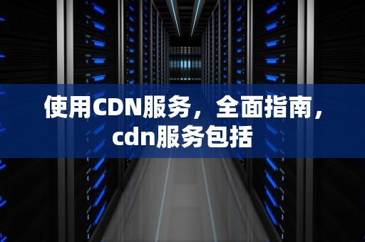 使用CDN服务，全面指南，cdn服务包括
