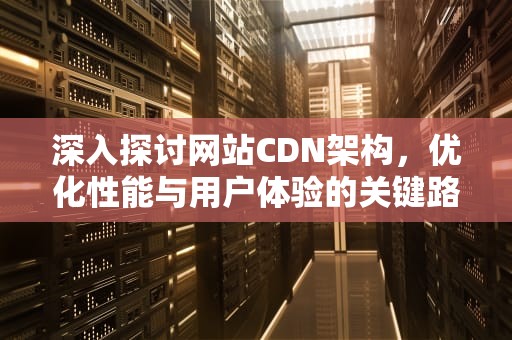 深入探讨网站CDN架构，优化性能与用户体验的关键路径，cdn网络架构