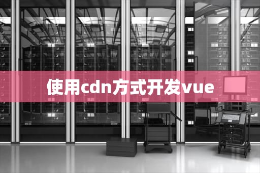 使用cdn方式开发vue