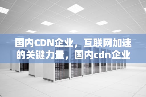 国内CDN企业，互联网加速的关键力量，国内cdn企业有多少家