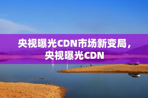 央视曝光CDN市场新变局，央视曝光CDN