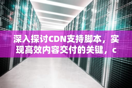深入探讨CDN支持脚本，实现高效内容交付的关键，cdn教程